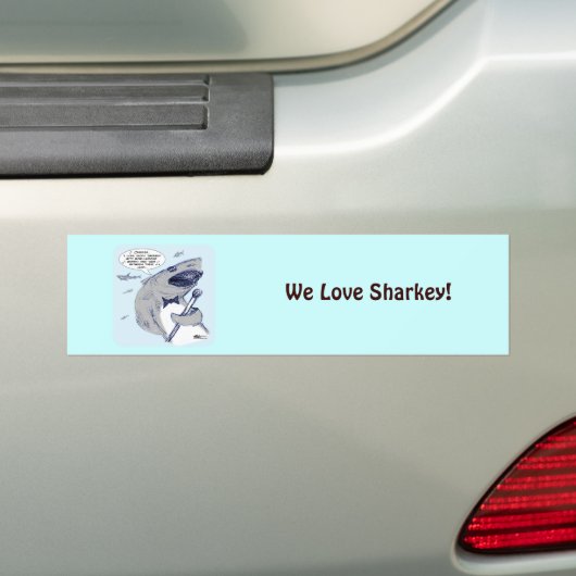Sharkey Finatra Swimmin' Bumpersticker (Op auto)
