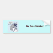Sharkey Finatra Swimmin' Bumpersticker (Voorkant)
