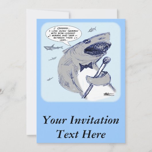 Sharkey Finatra Swimmin' Kaart (Voorkant)