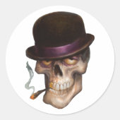 Sharkey Ronde Sticker (Voorkant)