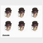 Sharkey Ronde Sticker (Vel)