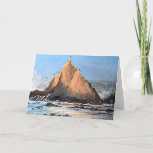 Sharkfin Relection at Martin's BeachGreeting Card Kaart (Voorkant)