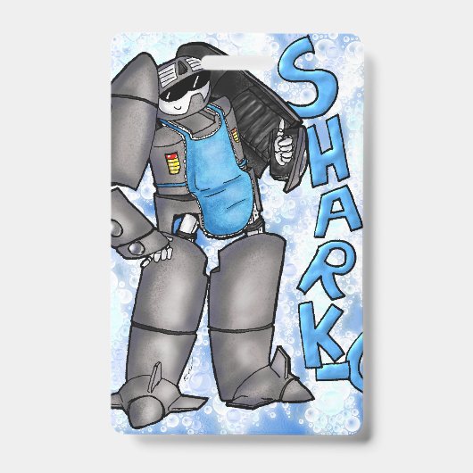 Sharko doet afwas! badge (Voorzijde)