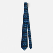 Sharks and School of Fish in Blue Ocean Necktie Stropdas (Voorkant)