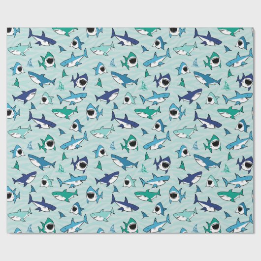 Sharks Cadeaupapier (Vlak)
