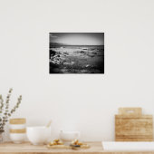 Sharks Cove, Oahu B&W Poster (Keuken)