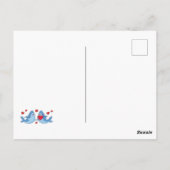 Sharks Cute Kinder Valentijnsdag Friendship Briefkaart (Achterkant)