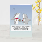 Sharks Dating - Happy Valentijnsdag. Kaart (Gele Bloem)