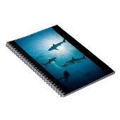 Sharks & Diver Notitieboek (Rechterzijde)