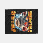 Sharks Don't Use Ai And They're Cool Af  Fleece Deken (Voorkant (Horizontaal))