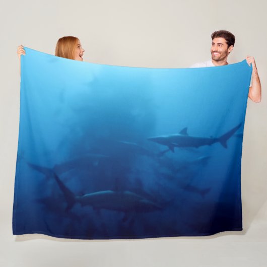 SHARKS FLEECE DEKEN (In situ)