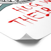 Sharks Hug met Mouths Funny Poster (Hoek)