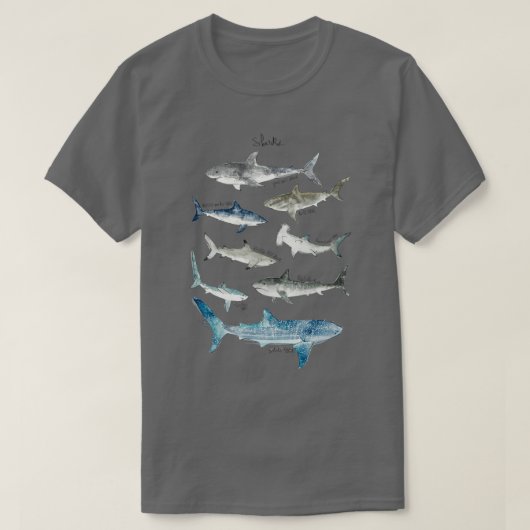 Sharks Landscape Format T-shirt (Design voorkant)