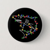 Sharks Lover Tree Christmas Xmas Pet Animal Shark Ronde Button 5,7 Cm (Voorkant)