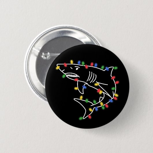 Sharks Lover Tree Christmas Xmas Pet Animal Shark Ronde Button 5,7 Cm (Voorkant /achterkant)