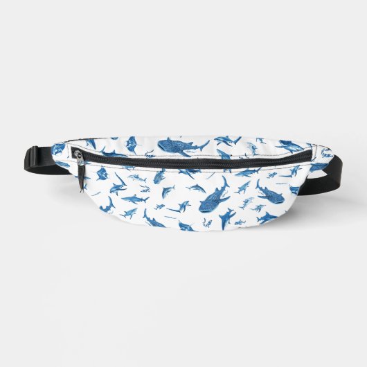 Sharks & Manta Rays|Ocean Art Design Heuptasje (Voorkant)