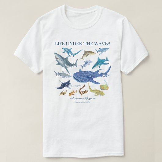 Sharks | Ocean Life T-shirt (Design voorkant)