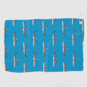 Sharks Pattern Golfhanddoek (Horizontaal)