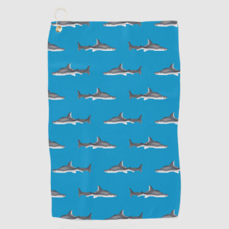 Sharks Pattern Golfhanddoek