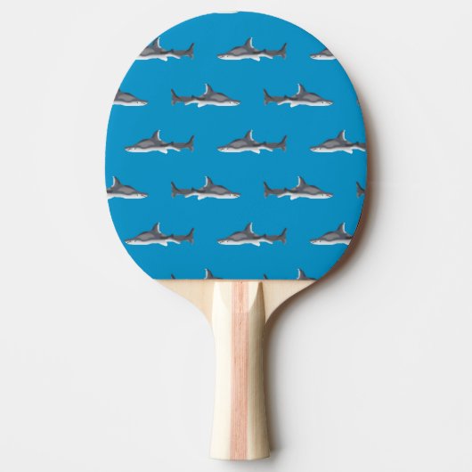 Sharks Pattern Tafeltennisbatje (Voorkant)