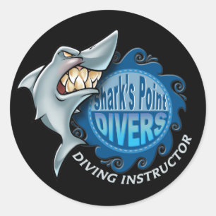 Shark's Point Ronde Sticker