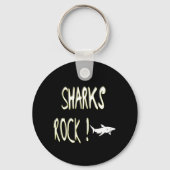 Sharks Rock. Button Sleutelhanger (Voorkant)