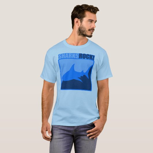 Sharks Rock T-shirt (Voorkant volledig)