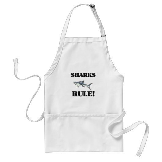 SHARKS Rule! Standaard Schort (Voorkant)