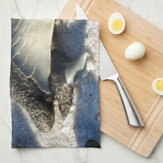 Sharks Teeth van Jax Beach Theedoek (Quarter Fold)