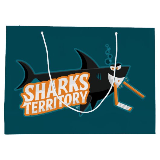 Sharks Territory - Grote Gift Bag Groot Cadeauzakje (Achterkant)