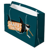 Sharks Territory - Grote Gift Bag Groot Cadeauzakje (Achterkant Gekanteld)