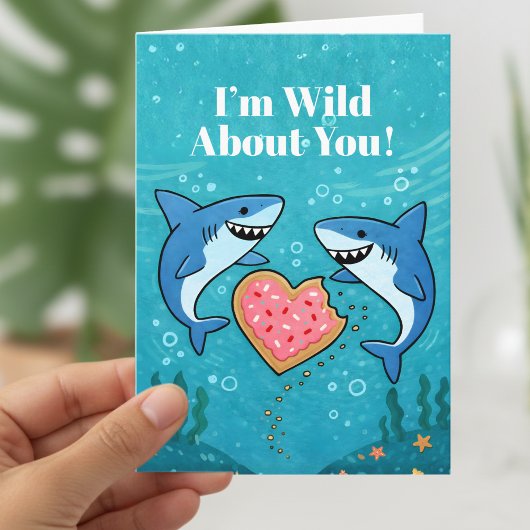 Sharks With Heart lovely Valentine Feestdagen Kaart