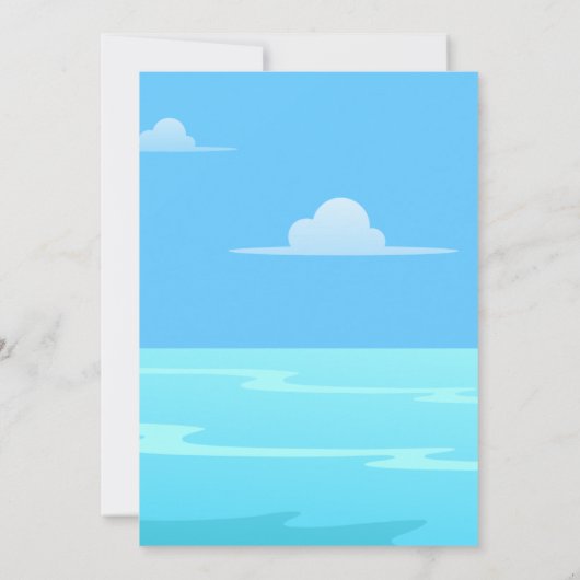 Sharktastic Birthday Invitation Kaart (Achterkant)