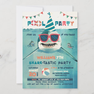 Sharktastic Pool Party Kaart