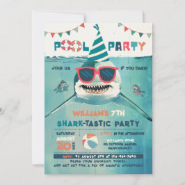 Sharktastic Zwembad Feestje Kaart