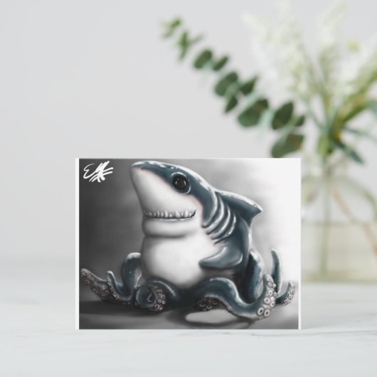 SHARKTOPUS BRIEFKAART (Staand voorkant)