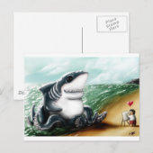 Sharktopus Love Briefkaart (Voorkant / Achterkant)