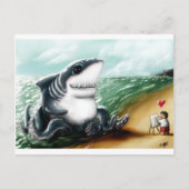 Sharktopus Love Briefkaart (Voorkant)