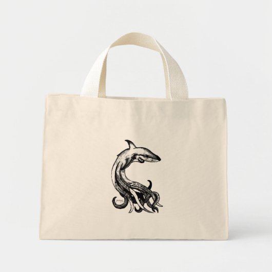 Sharktopus Mini Tote Bag (Voorkant)