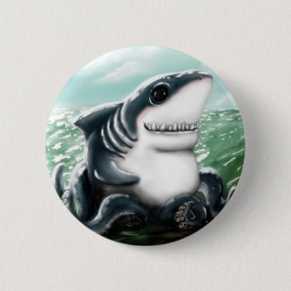 Sharktopus Ronde Button 5,7 Cm