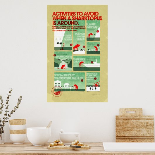 Sharktopus Safety Poster (Keuken)