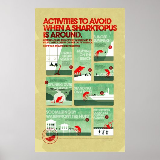 Sharktopus Safety Poster (Voorkant)