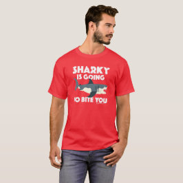 Sharky gaat bijten je ontwerp - Basic Dark T- T-shirt