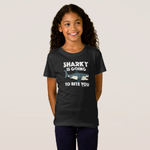 Sharky gaat bijten u ontwerp - meisjes 'Fine J T-shirt