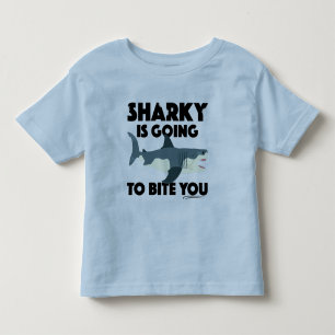 Sharky gaat bijten u ontwerp - Peuter Fine Kinder Shirts