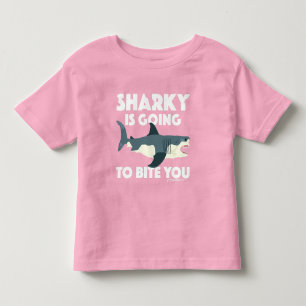 Sharky gaat bijten u ontwerp - Peuter Fine Kinder Shirts