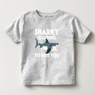 Sharky gaat bijten u ontwerp - Peuter Fine Kinder Shirts
