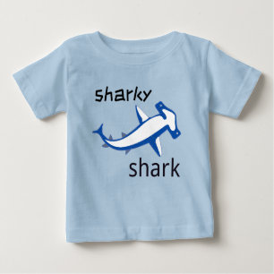 Sharky Shark Baby T-Shirt Light Blue