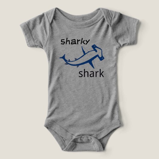 Sharky Shark Light Blue Boys (Design voorkant)