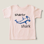 Sharky Shark Light Blue Boys (Design voorkant)